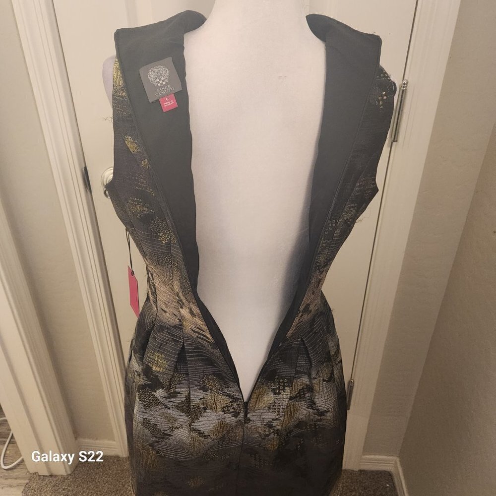 Vince Camuto Pleated Midi/Mini Dress. NWT. Size 6. Host Pick. - Picture 7 of 9